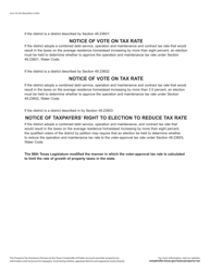 Form 50-304 Water District Notice of Public Hearing on Tax Rate - Texas, Page 2