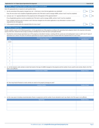 Form 50-129 Application for 1-d-1 (Open-Space) Agricultural Use Appraisal - Texas, Page 2