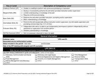 Form VR3388 Work Preparation and Life Skills Training (Iwplst) Individual Program Plan (Ipp) and Ipp Monthly Report - Texas, Page 2
