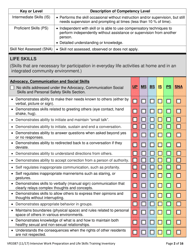 Form VR3387 Intensive Work Preparation and Life Skills Training Inventory - Texas, Page 2