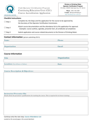 Document preview: Continuing Education Unit (Ceu) Course Accreditation Application - Utah