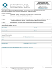 Document preview: Continuing Education Unit (Ceu) Individual Accreditation Application - Utah