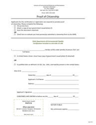 Utah Groundwater and Soil Sampler Certification Application - Utah, Page 2
