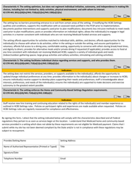 Hcbs Settings Rule: Attestation Tool for Non-residential Settings - Utah, Page 2