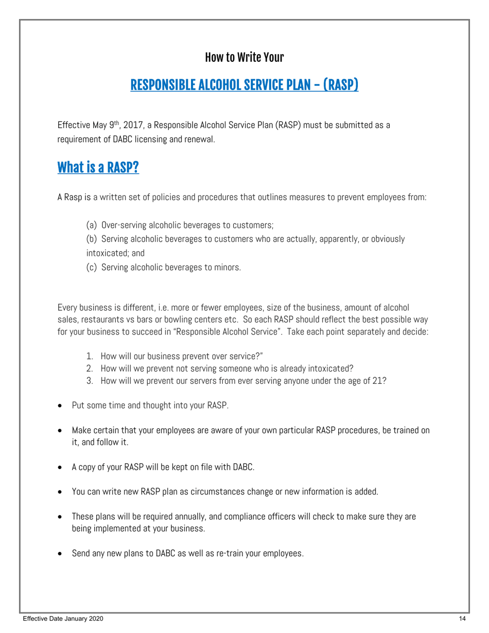 Restaurant on-Premise Retail License Application - Utah, Page 14