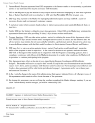 Farmers Market Participation Agreement - Vermont, Page 3