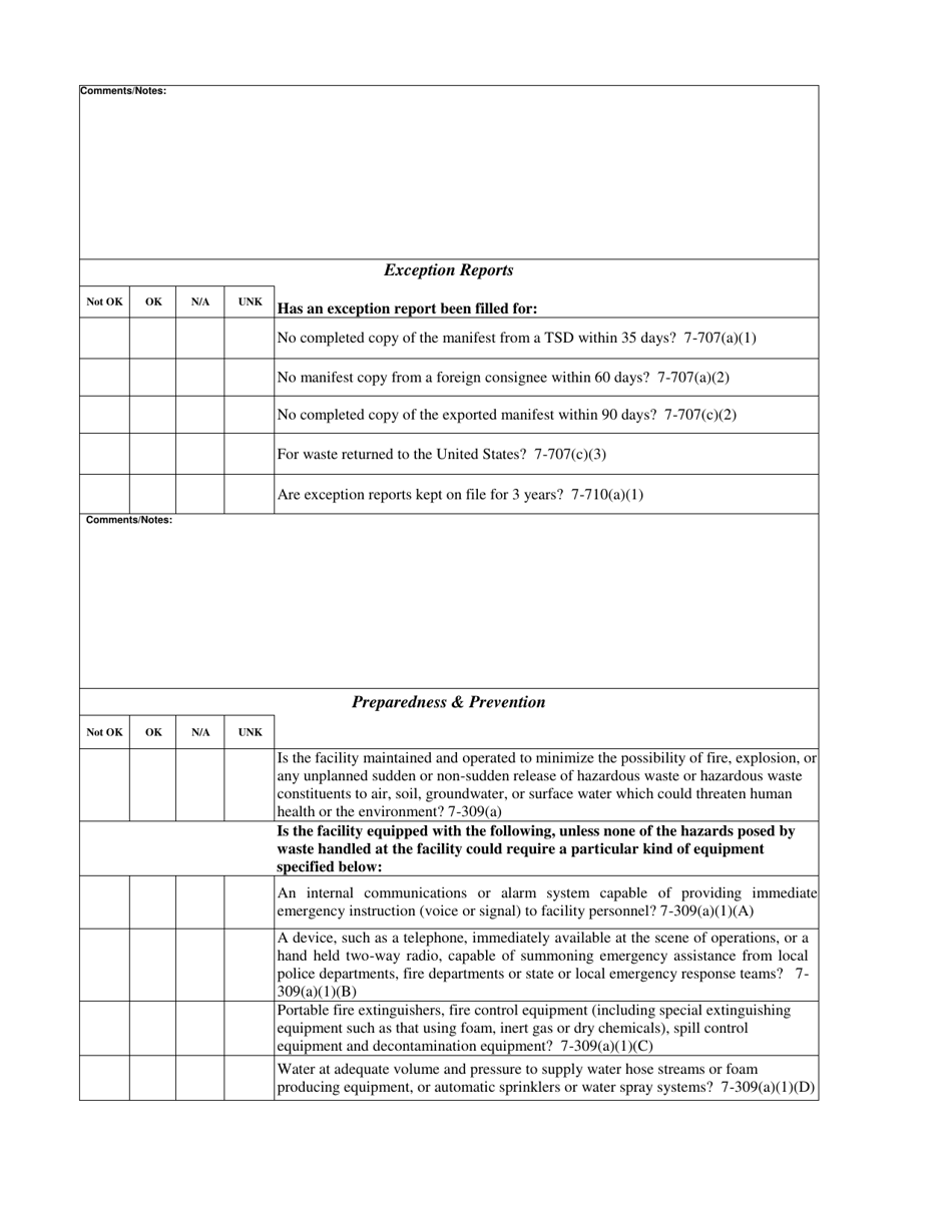 Full Cei Checklist - Sqg Hazardous Waste Generators - Vermont, Page 4