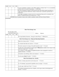 Full Cei Checklist - Lqg Hazardous Waste Generators - Vermont, Page 10