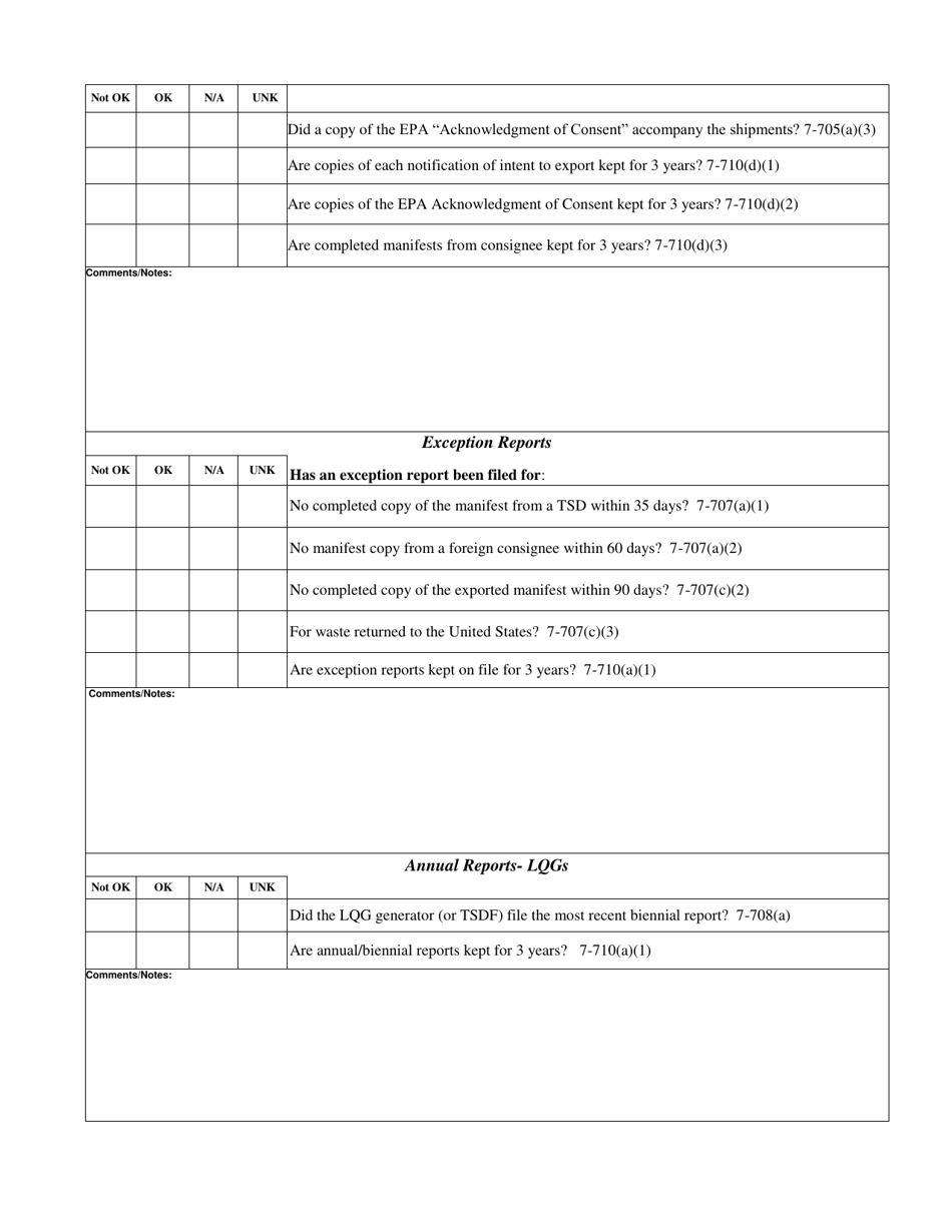 Full Cei Checklist - Lqg Hazardous Waste Generators - Vermont, Page 4