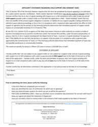 Application for Class 1a/1b Vermont Water System Operator for Transient Non-community Public Groundwater Systems Only - Vermont, Page 2