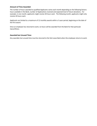 Sick Leave Bank Application - Managerial and Confidential Employees - Vermont, Page 2