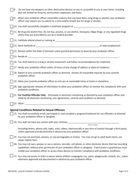 Form 400-00106 Juvenile Probation Certificate - Vermont, Page 2