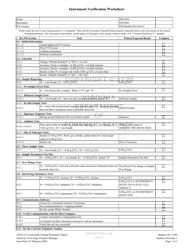 Form 250-F123 Verification Testing Worksheet - Virginia