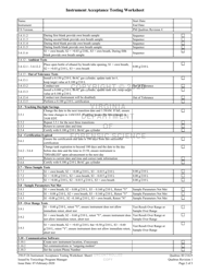 Form 250-F126 Instrument Acceptance Testing Worksheet - Virginia, Page 2