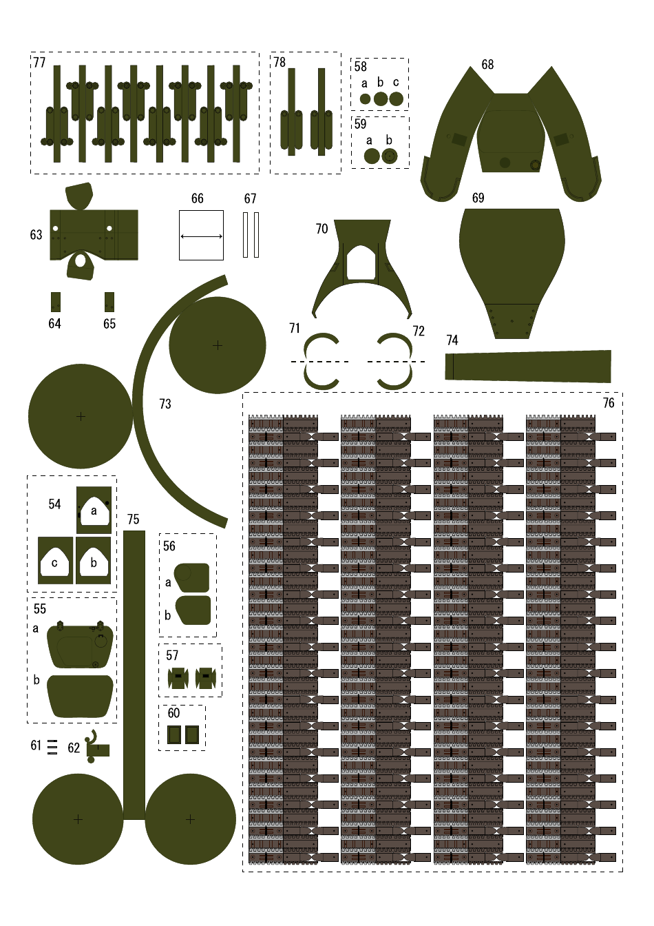 Paper Tank Cut-Out Template, Page 3
