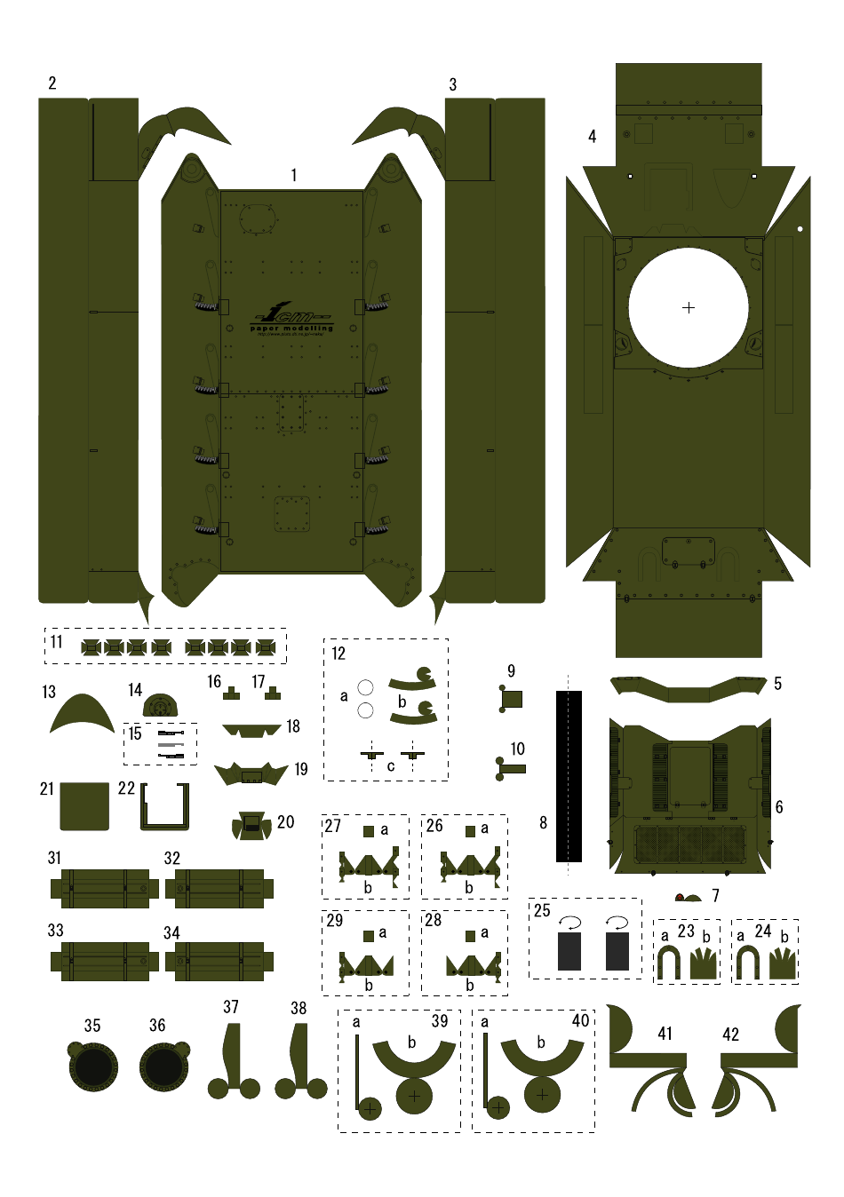 Download Paper Tank Cut-Out Template Download Printable PDF | Templateroller