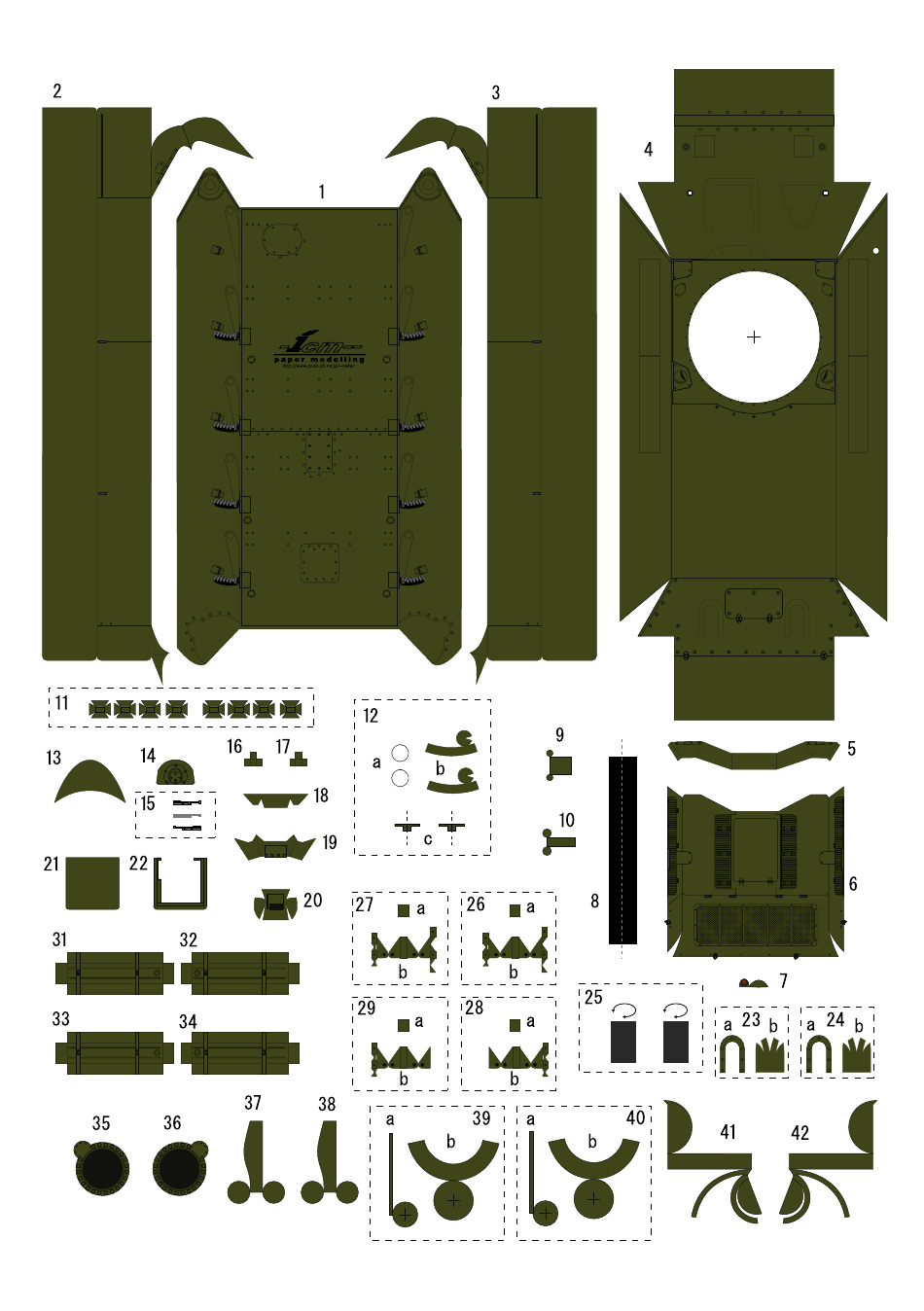 Paper Tank CutOut Template Download Printable PDF Templateroller