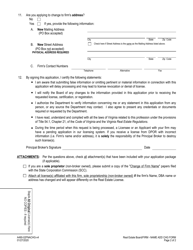 Form A490-0226FNACHG Real Estate Board Firm - Name and/or Address Change Form - Virginia, Page 2