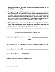 Form 032-08-0146-00-ENG Rights and Responsibilities of Participants in Adult Day Care Centers - Virginia, Page 3