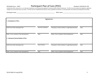 Form 032-05-0061-01-ENG Participant Plan of Care (Poc) - Virginia, Page 3
