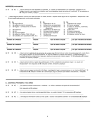 Formulario 032-03-729A-17-ENG Solicitud De Renovacion De Subsidio Auxiliar (Ag), Programa De Asistencia Nutricional Suplementaria (Snap), Y Asistencia Temporal Para Familias Necesitadas (TANF) - Virginia (Spanish), Page 5
