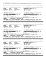 Form 032-03-729A-17-ENG Renewal Application for Auxiliary Grant (Ag), Supplemental Nutrition Assistance Program (Snap), and Temporary Assistance for Needy Families (TANF) - Virginia, Page 2