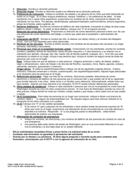 DCYF Formulario 10-354 Estudio Del Hogar Familiar Solicitud - Washington (Spanish), Page 4