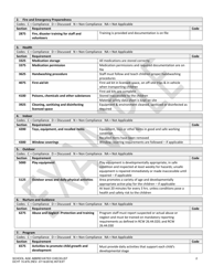 DCYF Form 15-876 School Age Abbreviated Checklist - Washington, Page 2