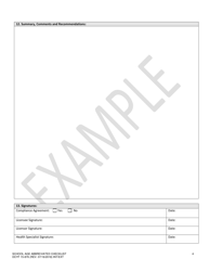 DCYF Form 15-876 School Age Abbreviated Checklist - Washington, Page 4