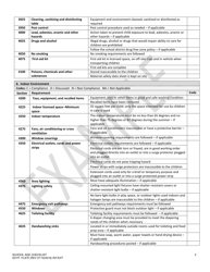 DCYF Form 15-875 School Age Checklist - Washington, Page 3