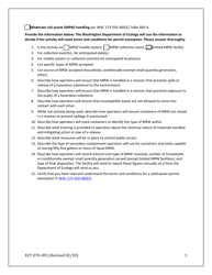 Form ECY070-493 Notice of Intent to Operate Under Terms and Conditions for Solid Waste Permit Exemption - Washington, Page 5