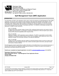 Document preview: Form ECY070-609 Spill Management Team (Smt) Application - Washington
