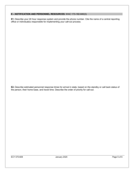Form ECY070-609 Spill Management Team (Smt) Application - Washington, Page 5