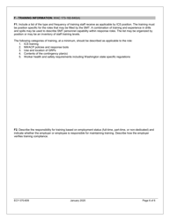 Form ECY070-609 Spill Management Team (Smt) Application - Washington, Page 6