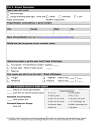 Form ECY070-440 Water Right Pre-application Consultation - Washington, Page 2