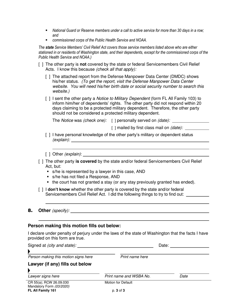 Form FL All Family161 Download Printable PDF or Fill Online Motion for