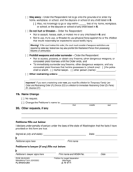 Form FL Divorce203 Petition for Legal Separation (Marriage) - Washington, Page 10