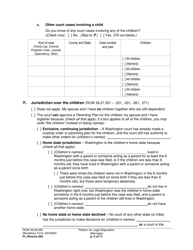 Form FL Divorce203 Petition for Legal Separation (Marriage) - Washington, Page 4