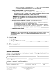 Form FL Divorce202 Petition to End Registered Domestic Partnership (Dissolution) - Washington, Page 10