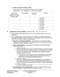 Form FL Divorce202 Petition to End Registered Domestic Partnership (Dissolution) - Washington, Page 4
