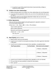 Form FL Divorce206 Petition to Invalidate (Annul) Registered Domestic Partnership - Washington, Page 7