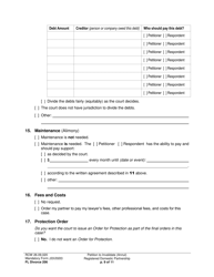 Form FL Divorce206 Petition to Invalidate (Annul) Registered Domestic Partnership - Washington, Page 9