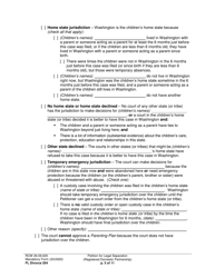 Form FL Divorce204 Petition for Legal Separation (Registered Domestic Partnership) - Washington, Page 5