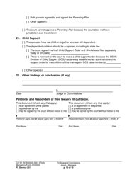 Form FL Divorce231 Findings and Conclusions About a Marriage - Washington, Page 10
