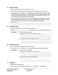 Form FL Divorce231 Findings and Conclusions About a Marriage - Washington, Page 7