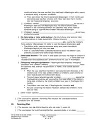 Form FL Divorce231 Findings and Conclusions About a Marriage - Washington, Page 9