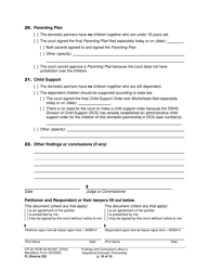 Form FL Divorce232 Findings and Conclusions About a Registered Domestic Partnership - Washington, Page 10