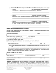 Form FL Parentage323 Motion for Temporary Family Law Order and Restraining Order - Washington, Page 6