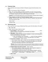 Form FL Parentage302 Response to Petition to Decide Parentage - Washington, Page 4