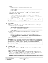 Form FL Parentage331 Petition for a Parenting Plan, Residential Schedule and/or Child Support - Washington, Page 7